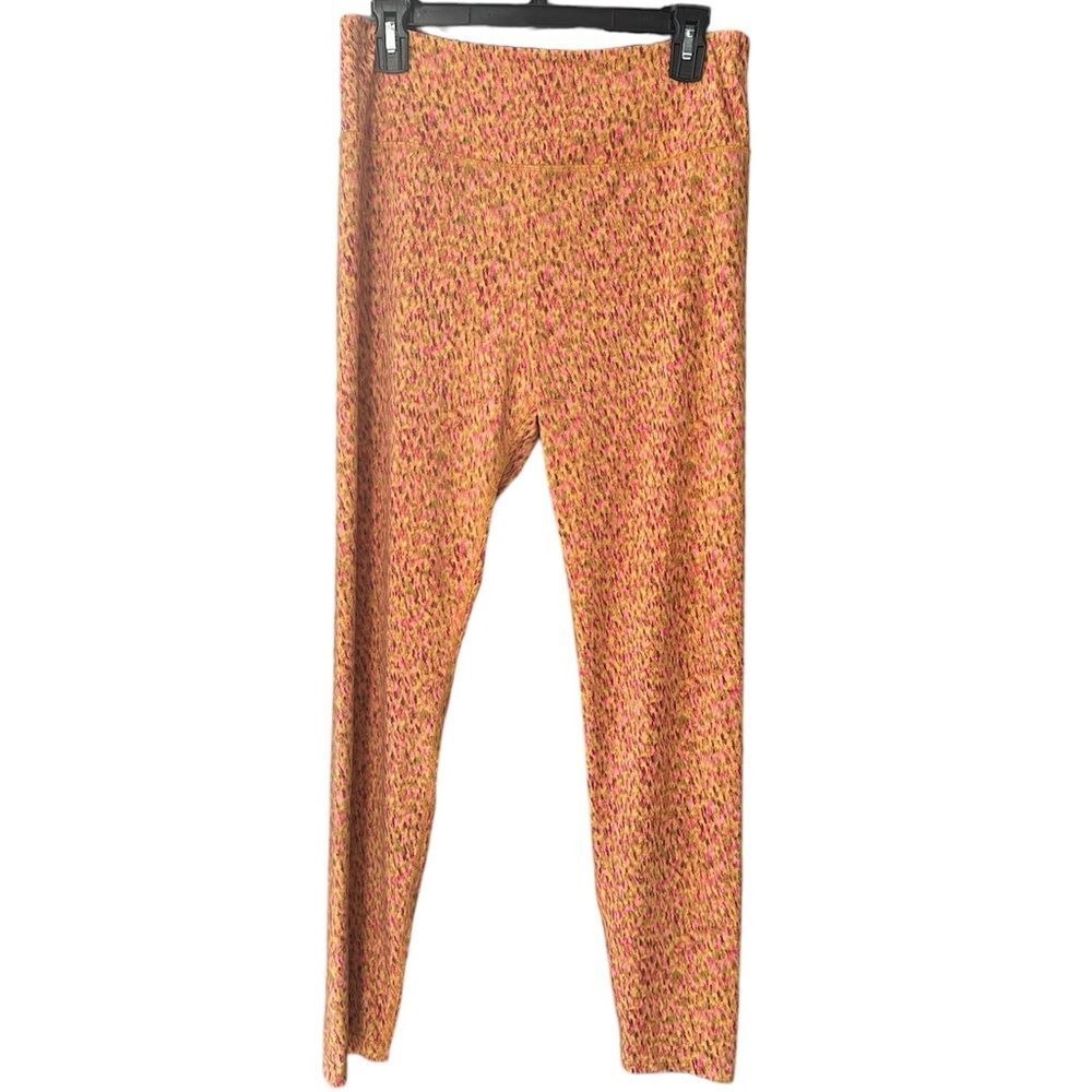 Lou & Grey Yoga Leggings Ponte Orange Pink Size XL